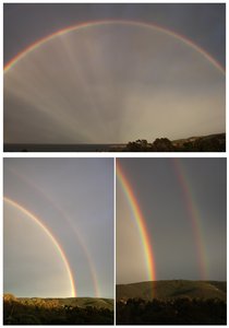 Regenbogen in San Teodoro (Sardinien)